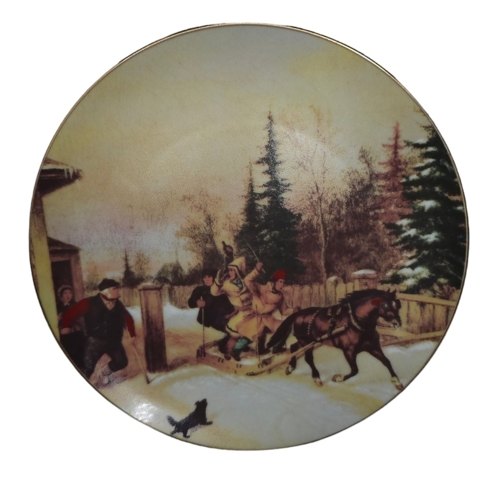 Collector's Plate - Bilking The Toll painting by Cornelius Krieghoff 1861